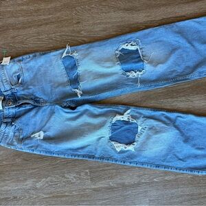 Abercrombie Kids Distressed Blue Jeans